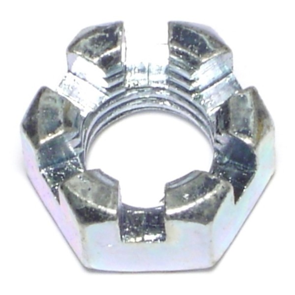 Midwest Fastener 5/8"-11 Zinc Plated Steel Coarse Thread Slotted Hex Nuts 4PK 68553